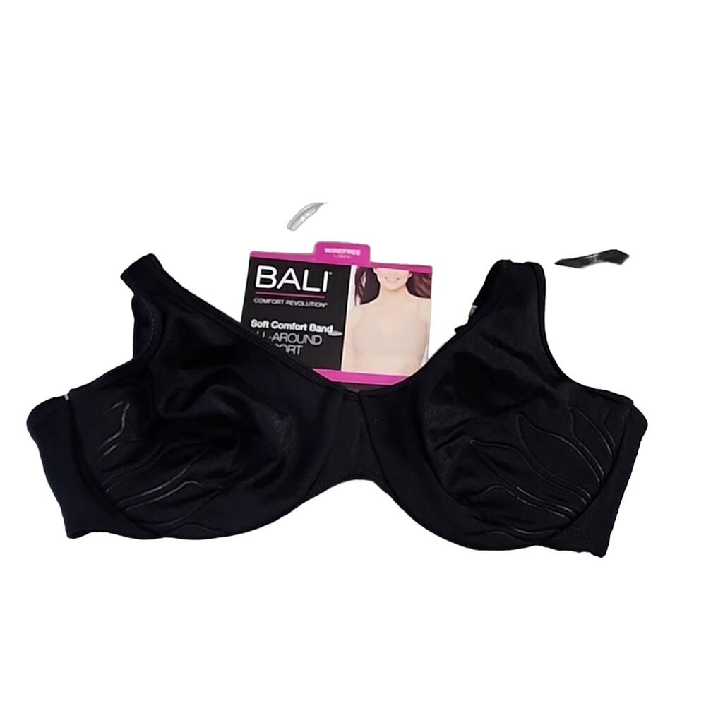 Bali Black All Around Comfort Band Bra, NWT, 34C